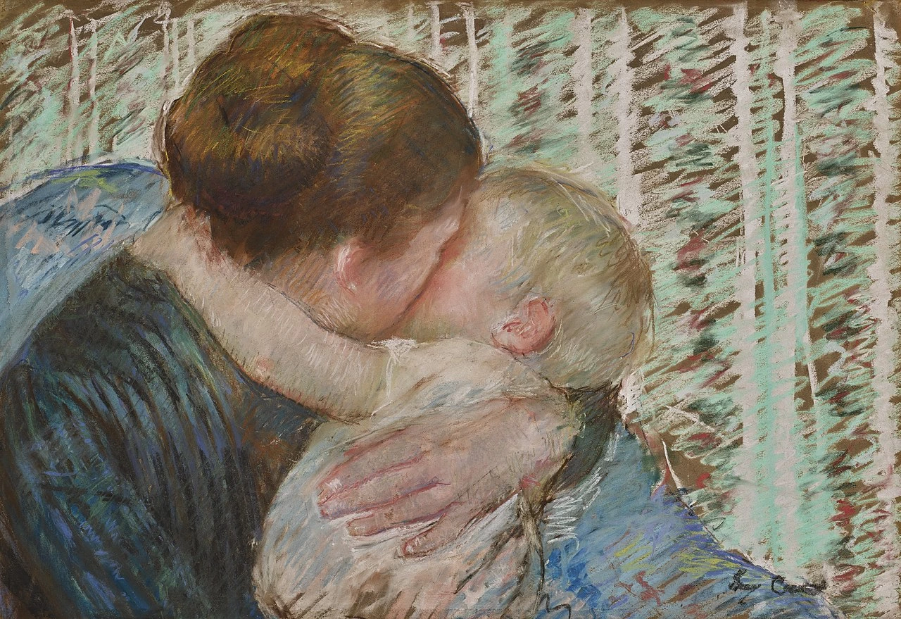 Mary Cassatt - 140, Madre e figlio (L'abbraccio della buonanotte)